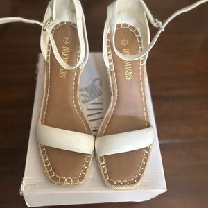 Dream Pairs Women's White Espadrille Sandals